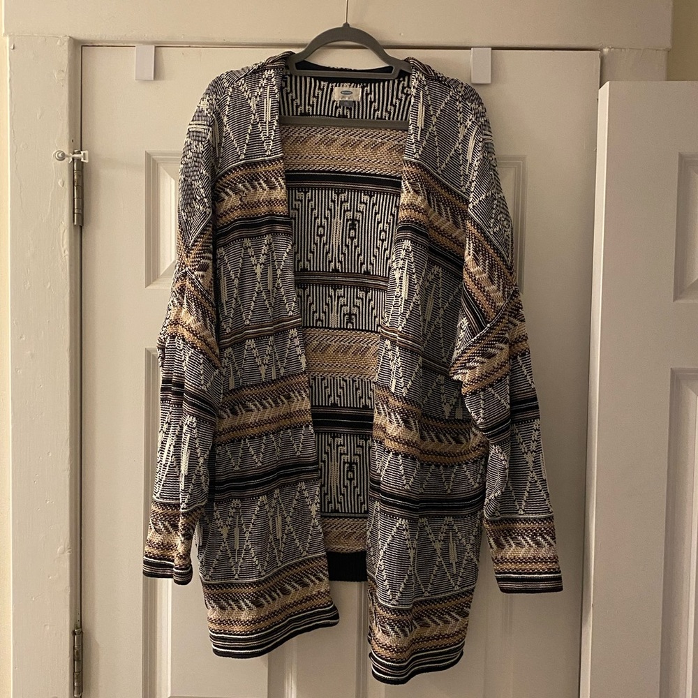 Tribal print cardigan